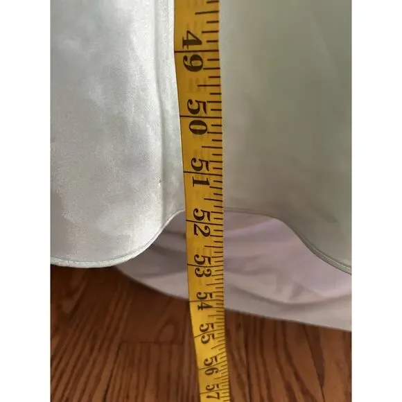 Vtg. Jones New York Slip Dress Womens Size Small Mint Green Romantic Comfort - Picture 8 of 9